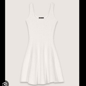 Maje White Sleeveless Mini Dress